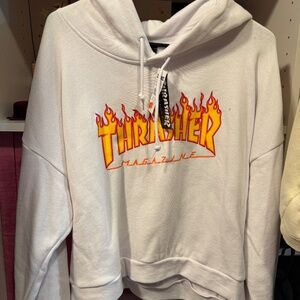 Thrasher Cropped Hoodie